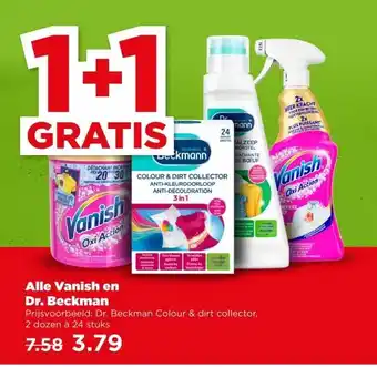 PLUS Alle Vanish en Dr. Beckman aanbieding