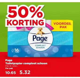 PLUS Page Toiletpapier compleet schoon aanbieding