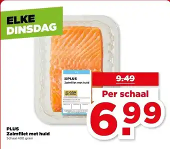 PLUS PLUS Zalmfilet met huid aanbieding