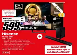 MediaMarkt Hisense 55U72Q (2025) ULED 4K TV aanbieding