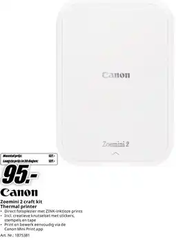 MediaMarkt Zoemini 2 craft kit Thermal printer aanbieding