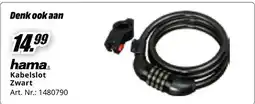 MediaMarkt hama Kabelslot Zwart aanbieding