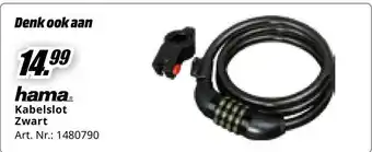 MediaMarkt hama Kabelslot Zwart aanbieding