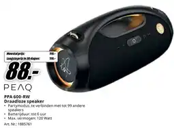 MediaMarkt PEAQ PPA 600-RW Draadloze speaker aanbieding