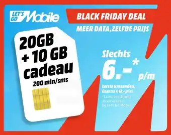 MediaMarkt BLACK FRIDAY DEAL MEER DATA, ZELFDE PRIJS aanbieding