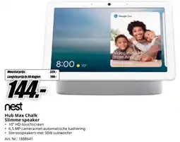 MediaMarkt nest Hub Max Chalk Slimme speaker aanbieding