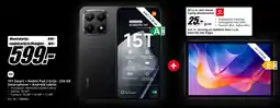MediaMarkt 15T Zwart + Redmi Pad 2 Grijs - 256 GB Smartphone + Android tablet aanbieding