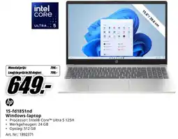 MediaMarkt hp 15-fd1851nd Windows-laptop aanbieding