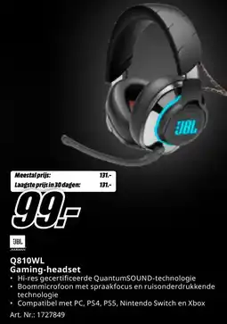 MediaMarkt JBL HARMAN Q810WL Gaming-headset aanbieding
