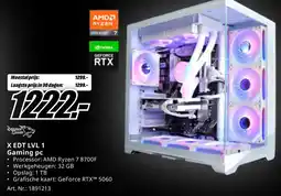 MediaMarkt X EDT LVL 1 Gaming pc aanbieding