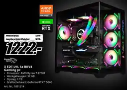 MediaMarkt X EDT LVL 1a BKV4 Gaming pc aanbieding