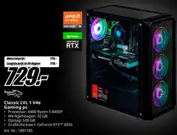 MediaMarkt Classic LVL 1 V4e Gaming pc aanbieding