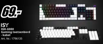 MediaMarkt ISY IGK-6000 Gaming toetsenbord -kabel aanbieding