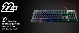 MediaMarkt ISY IGK-3000-1-NL Bedraad gaming toetsenbord aanbieding