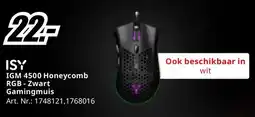 MediaMarkt ISY IGM 4500 Honeycomb RGB-Zwart Gamingmuis aanbieding