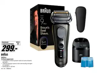 MediaMarkt BRAUN 9655cc Scheerapparaat aanbieding