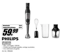 MediaMarkt PHILIPS HR2683/00 Staafmixer aanbieding