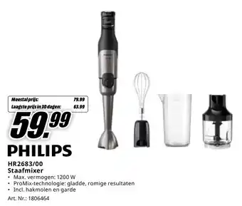 MediaMarkt PHILIPS HR2683/00 Staafmixer aanbieding