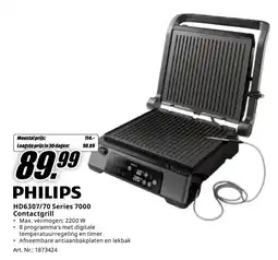 MediaMarkt PHILIPS HD6307/70 Series 7000 Contactgrill aanbieding