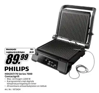 MediaMarkt PHILIPS HD6307/70 Series 7000 Contactgrill aanbieding