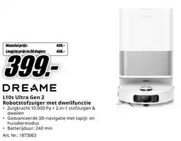 MediaMarkt DREAME L10s Ultra Gen 2 Robotstofzuiger met dweilfunctie aanbieding