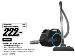 MediaMarkt Miele Boost CX1 Blue Pulse Zakloze stofzuiger aanbieding