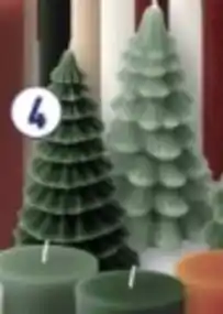 ALDI Winter of kerstkaarsen Kerstboom aanbieding