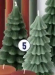 ALDI Winter of kerstkaarsen Kerstboom aanbieding