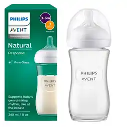 Trekpleister Philips Avent Natural Response SCY933/01 Glazen Babyfles aanbieding