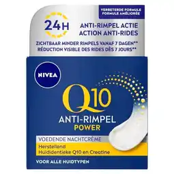 Trekpleister NIVEA Q10 Power Anti-Rimpel Nachtcrème aanbieding
