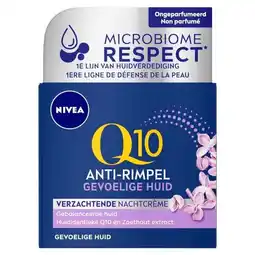 Trekpleister NIVEA Q10 Power Sensitive Anti-Rimpel Nachtcrème aanbieding