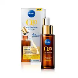 Trekpleister NIVEA Q10 Dual Action Anti-Rimpel Expert Serum aanbieding