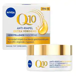 Trekpleister NIVEA Q10 Power +Extra Voedende Anti-Rimpel Dagcrème aanbieding