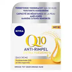 Trekpleister NIVEA Q10 Power +Extra Voedende Anti-Rimpel Dagcrème aanbieding