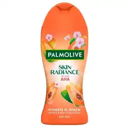Trekpleister Palmolive Skin Radiance Papaya & Peach Bodywash aanbieding