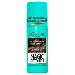 Trekpleister L'Oréal Paris Magic Retouch Donkerbruin Camouflerende Uitgroeispray aanbieding