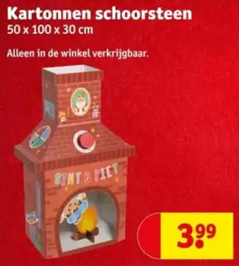 Kruidvat Kartonnen schoorsteen aanbieding