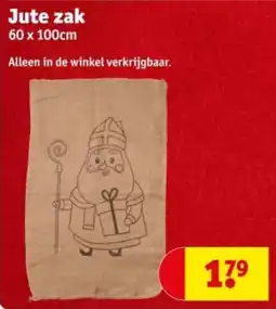 Kruidvat Jute zak aanbieding