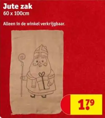 Kruidvat Jute zak aanbieding