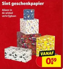 Kruidvat Sint geschenkpapier aanbieding