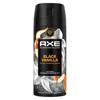 Kruidvat Axe Fine Fragrance Black Vanilla Deodorant Bodyspray aanbieding