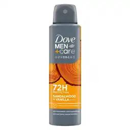 Kruidvat Dove Men+Care Advanced Sandelwood + Vanilla Antitranspirant Spray aanbieding