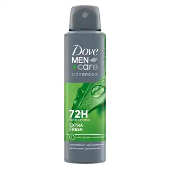 Kruidvat Dove Men+Care Extra Fresh Antitranspirant Spray aanbieding