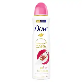 Kruidvat Dove Advanced Care Go Fresh Pomegranate & Lemon Verbena Antitranspirant Deodorant Spray aanbieding