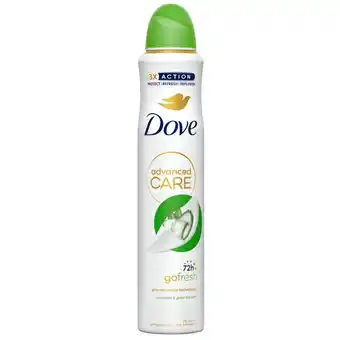Kruidvat Dove Go Fresh Cucumber & Green Tea Deodorant Spray aanbieding