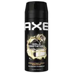 Kruidvat Axe Gold Temptation Deodorant & Bodyspray aanbieding