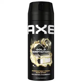 Kruidvat Axe Gold Temptation Deodorant & Bodyspray aanbieding