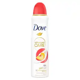 Kruidvat Dove Advanced Care Go Fresh Peach & White Blossom Antitranspirant Deodorant Spray aanbieding