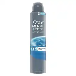 Kruidvat Dove Men+Care Advanced Clean Comfort Antitranspirant Spray aanbieding