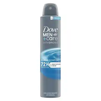 Kruidvat Dove Men+Care Advanced Clean Comfort Antitranspirant Spray aanbieding